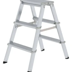 Günzburger Steigtechnik ML Stufen-Stehleiter beidseitig begehbar 2x3 Stufen - 011233