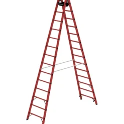 Günzburger Steigtechnik Sprossen-Stehleiter GFK 2 x 14 Sprossen - 036414
