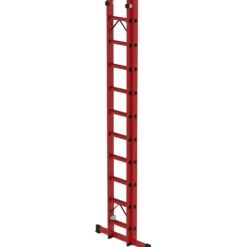 Günzburger Steigtechnik Sprossen-Schiebeleiter 2tlg. GFK mit Standard-Traverse 2 x 10 Sprossen - 036610