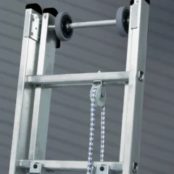 Günzburger Steigtechnik Sprossen-Seilzugleiter 3tlg. ohne Traverse 3 x 14 Sprossen - 022314
