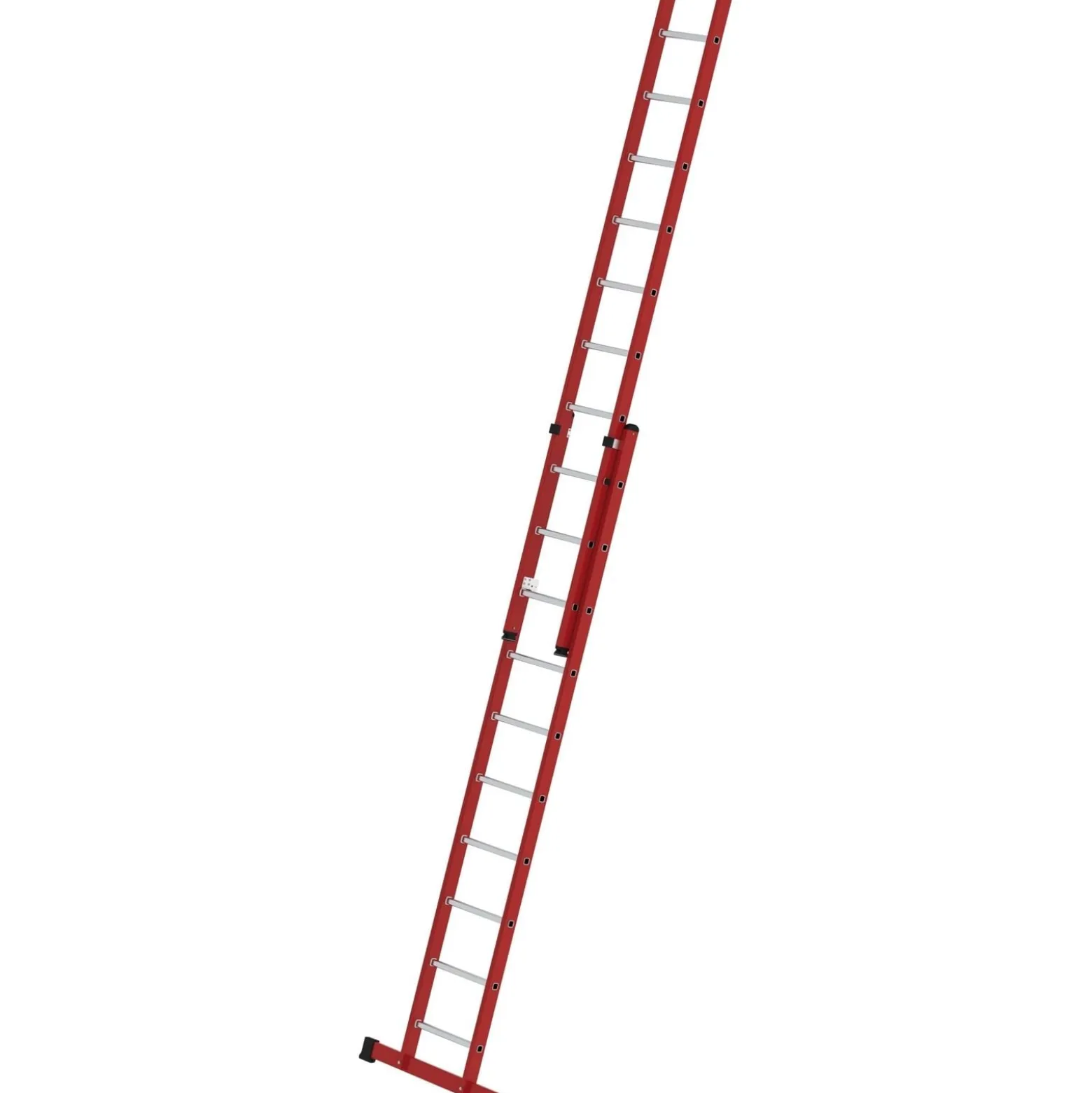 Günzburger Steigtechnik Sprossen-Schiebeleiter 2tlg. GFK/Alu mit Standard-Traverse 2 x 10 Sprossen - 035510