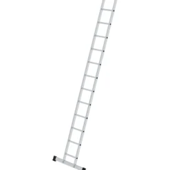 Günzburger Steigtechnik Sprossen-Anlegeleiter 0,35 m breit mit Standard-Traverse 12 Sprossen - 011412