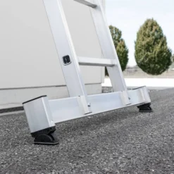 Günzburger Steigtechnik Sprossen-Seilzugleiter 3tlg. mit Standard-Traverse 3 x 14 Sprossen - 021614
