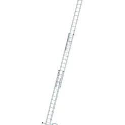 Günzburger Steigtechnik Sprossen-Seilzugleiter 3tlg. mit Standard-Traverse 3 x 14 Sprossen - 021614