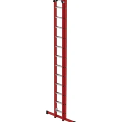 Günzburger Steigtechnik Sprossen-Schiebeleiter 2tlg. GFK/Alu mit Standard-Traverse 2 x 12 Sprossen - 035512