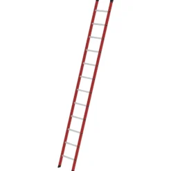 Günzburger Steigtechnik Sprossen-Anlegeleiter GFK/Alu ohne Traverse 12 Sprossen - 035012
