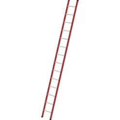 Günzburger Steigtechnik Sprossen-Anlegeleiter GFK/Alu ohne Traverse 14 Sprossen - 035014