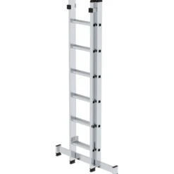 Günzburger Steigtechnik Sprossen-Schiebeleiter 2tlg. mit nivello-Traverse 2 x 6 Sprossen - 020406