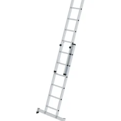 Günzburger Steigtechnik Sprossen-Schiebeleiter 2tlg. mit nivello-Traverse 2 x 6 Sprossen - 020406