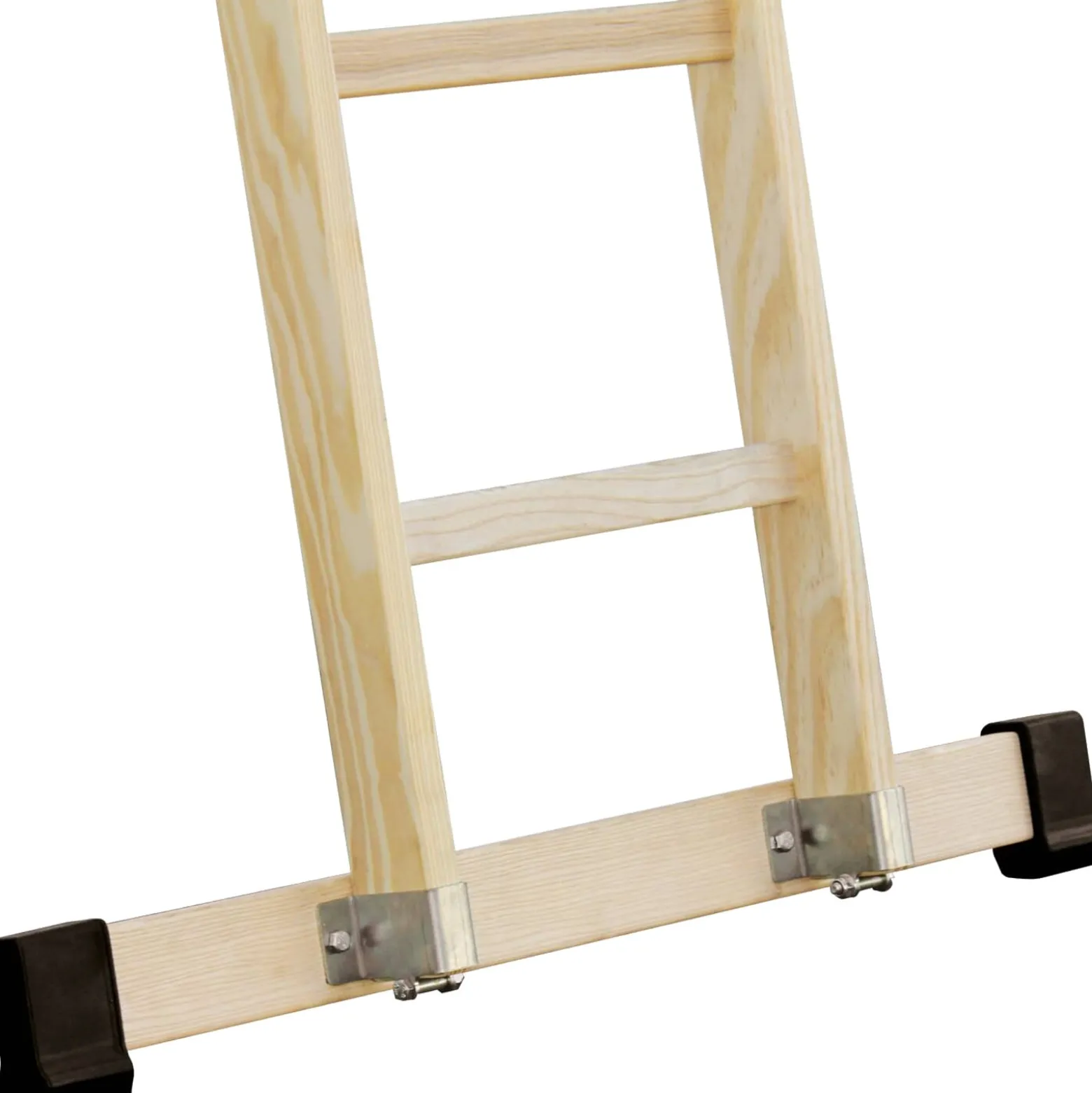 Günzburger Steigtechnik Sprossen-Anlegeleiter Holz mit Traverse 12 Sprossen - 033115