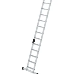 Günzburger Steigtechnik Stufen-Anlegeleiter mit Standard-Traverse 12 Stufen - 040612