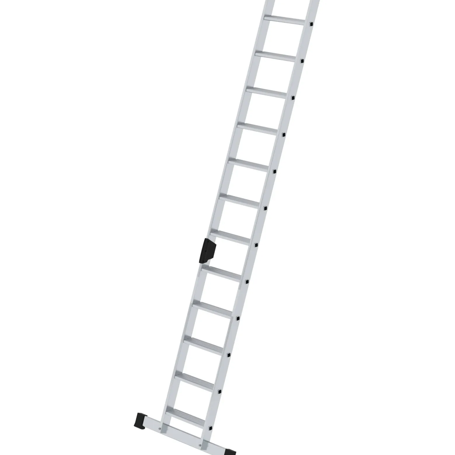 Günzburger Steigtechnik Stufen-Anlegeleiter mit Standard-Traverse 12 Stufen - 040612