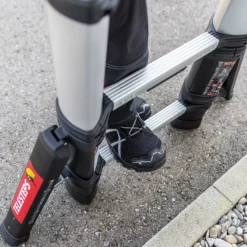 Günzburger Steigtechnik Stufen-Teleskopleiter Prime Line 9 Stufen - 115463