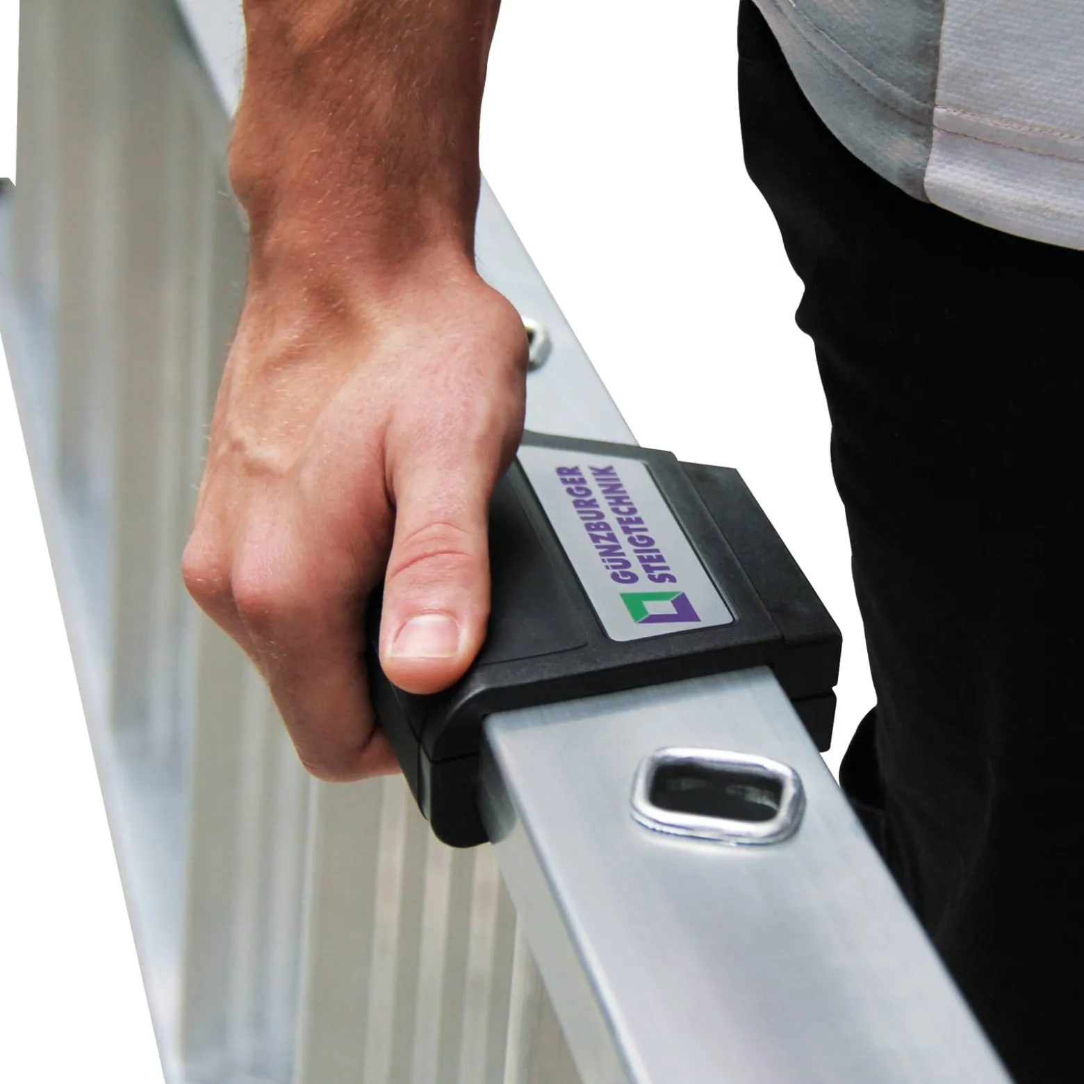Günzburger Steigtechnik Stufen-Anlegeleiter ohne Traverse 6 Stufen - 040306