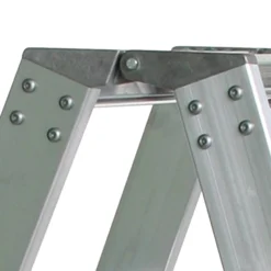 Günzburger Steigtechnik Stufen-Stehleiter beidseitig begehbar mit clip-step R13 2 x 3 Stufen - 041636