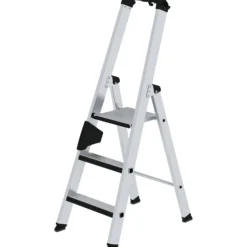 Günzburger Steigtechnik Stufen-Stehleiter einseitig begehbar mit clip-step relax 3 Stufen - 042103