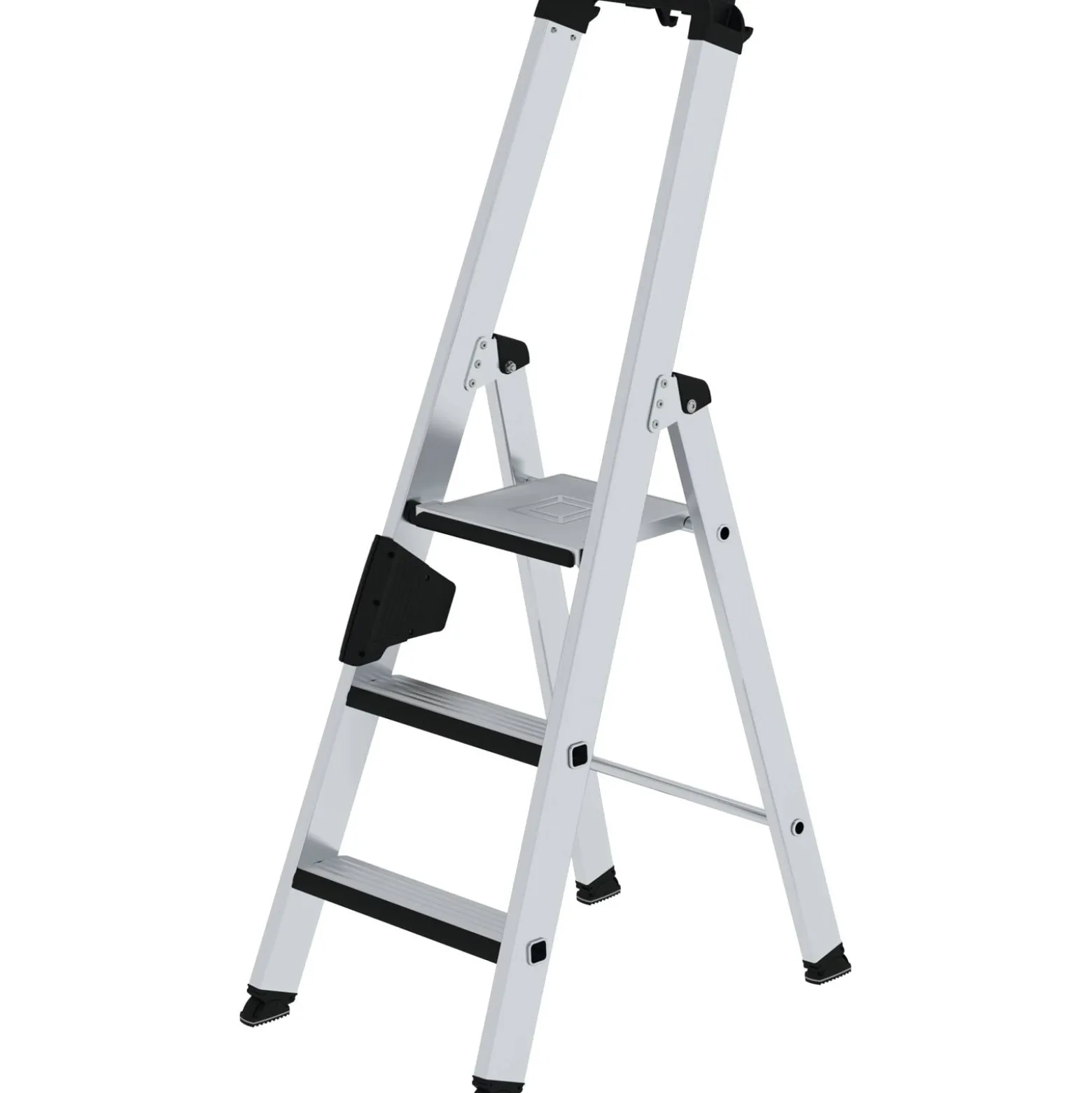 Günzburger Steigtechnik Stufen-Stehleiter einseitig begehbar mit clip-step relax 3 Stufen - 042103