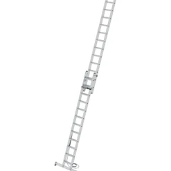 Günzburger Steigtechnik Stufen-Seilzugleiter 2tlg. mit nivello-Traverse 2 x 12 Stufen - 040684