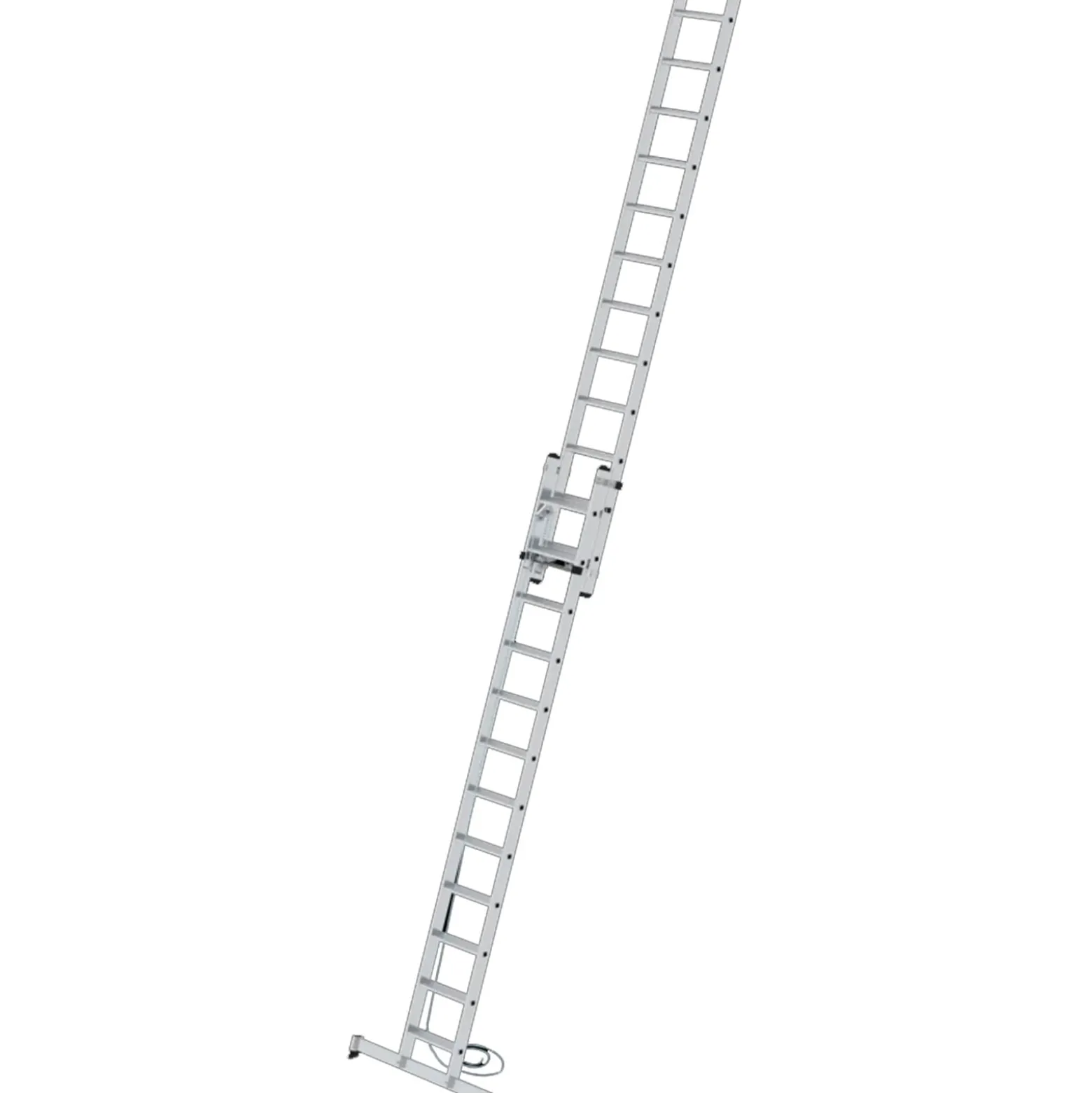 Günzburger Steigtechnik Stufen-Seilzugleiter 2tlg. mit nivello-Traverse 2 x 12 Stufen - 040684