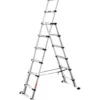 Günzburger Steigtechnik Teleskop-Kombileiter Combi Line 6 + 2 Stufen nutzbar als Anlege- oder Stehleiter - 115476