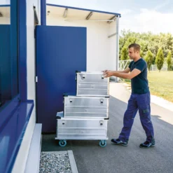 Günzburger Steigtechnik Untersetzwagen für Transportkisten Maße: 600 x 400 mm - 011184