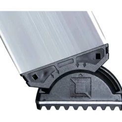 Günzburger Steigtechnik Vielzweckleiter 4tlg. mit nivello-Traverse und Holzbelag 2 x 2 + 2 x 3 Sprossen - 031320