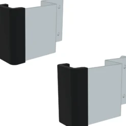 Günzburger Steigtechnik 2x Führungsbeschlag unten für 2tlg. Seilzugleitern 73 x 25 mm - 019257