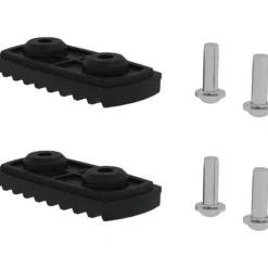 Günzburger Steigtechnik 2x nivello-Fußplatte elektrisch ableitfähig für Holmhöhe 58 / 73 mm - 019219