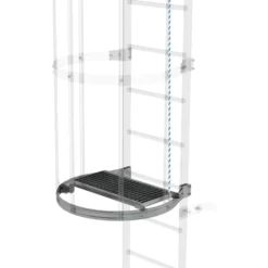 Günzburger Steigtechnik Zwischenplattform klappbar 600 x 300 mm Stahl verzinkt - 063960