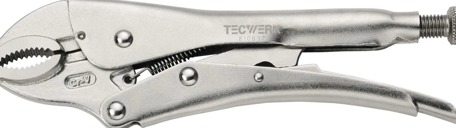 Gripzange Gesamt-L.180mm Spann-W.max.35mm TECWERK