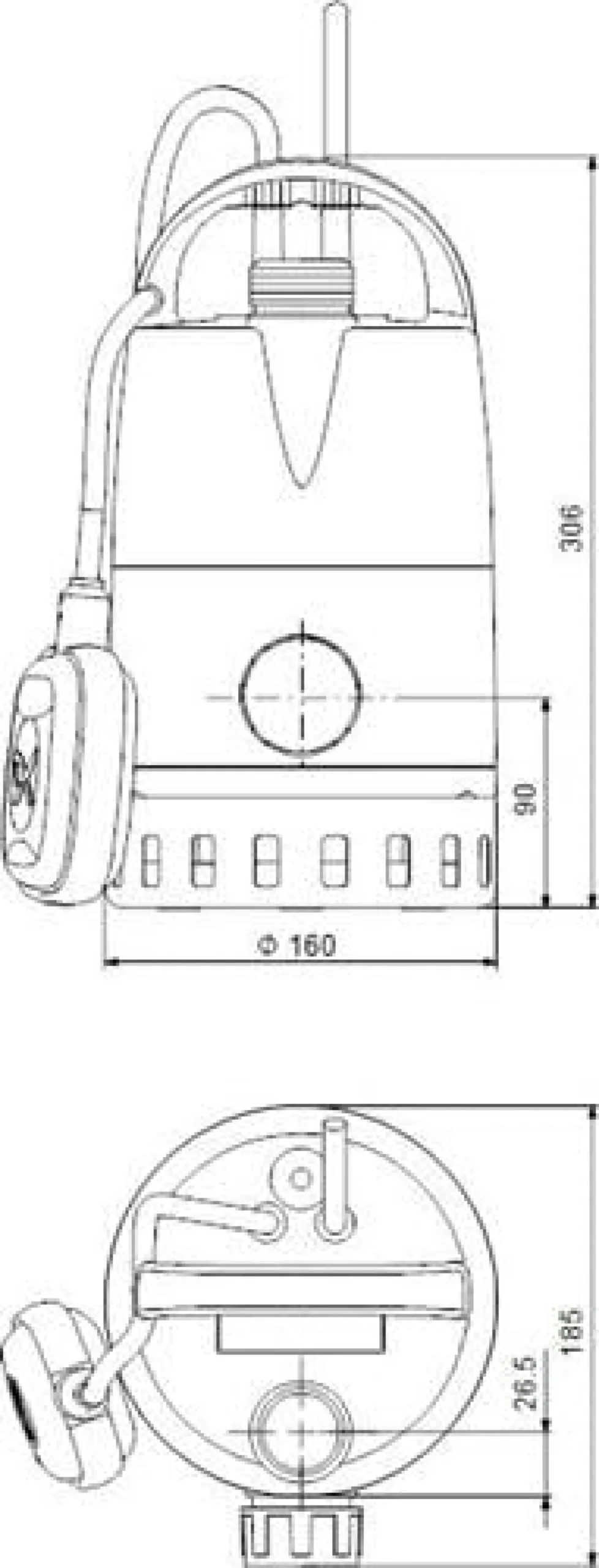 GRUNDFOS Kellerentwässerungspumpe Unilift CC-5 A1 1x230V 0,24kW 5m Kabel