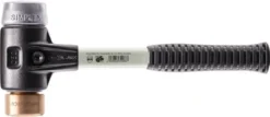 Halder SIMPLEX-Schonhammer mit verstärktem Stahlgussgehäuse und Fiberglasstiel Ø 30 mm Kupfer / Weichmetall - 3749.030