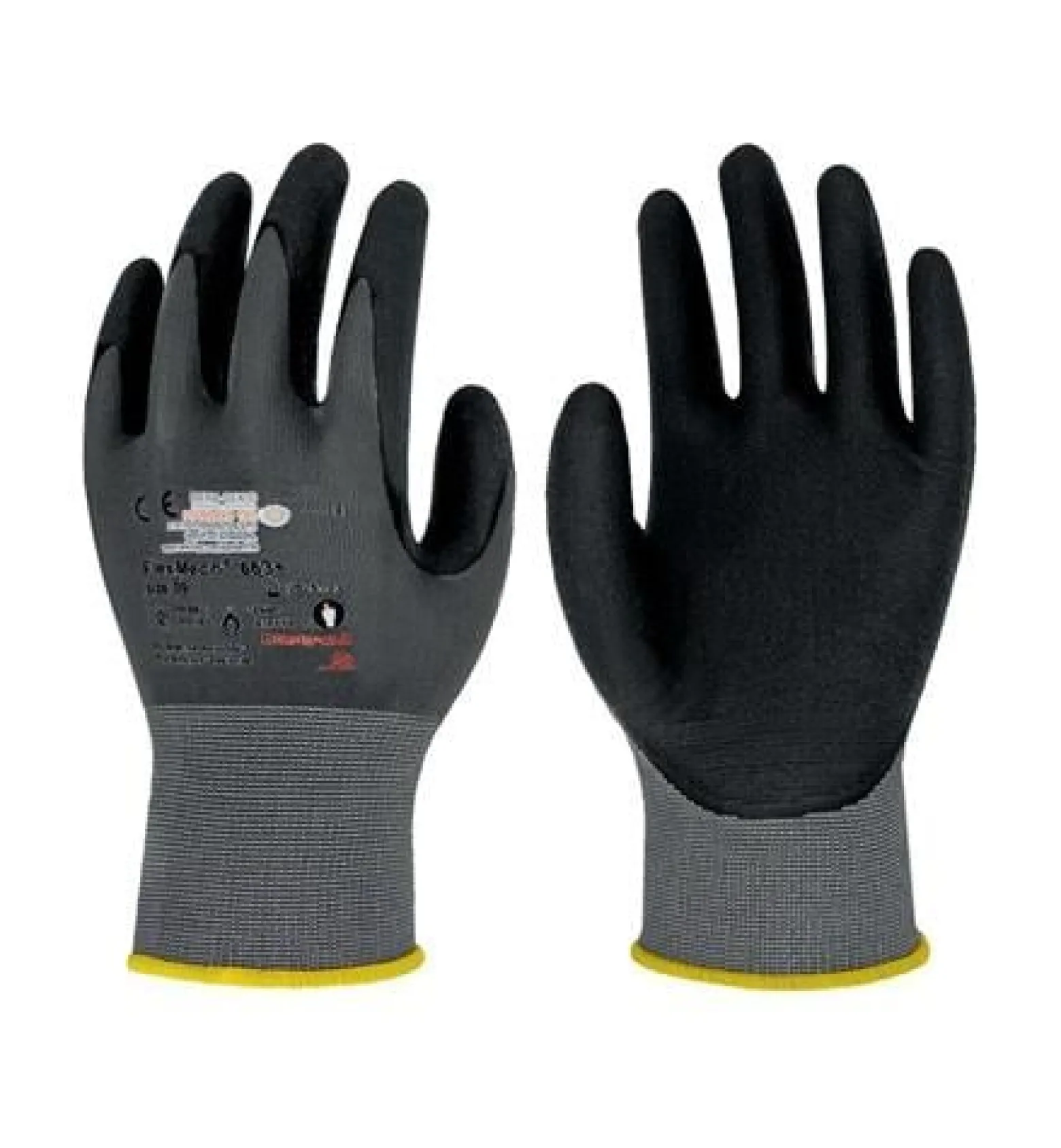 Handschuhe FlexMech 663+ Gr.10 grau/schwarz EN420,EN388,EN407 PSA II HONEYWELL