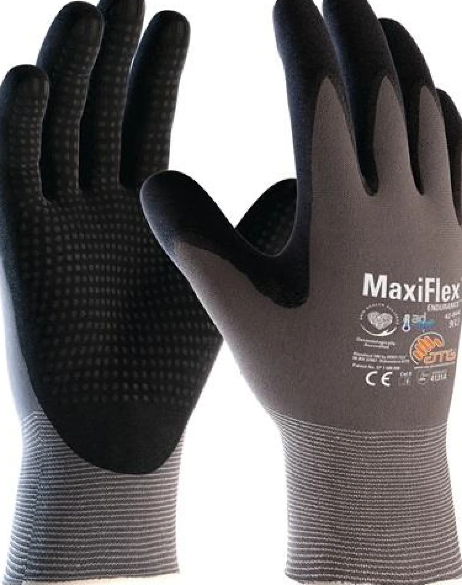 Handschuhe MaxiFlex Endurance with AD-APT 42-844 Gr.8 grau/schwarz
