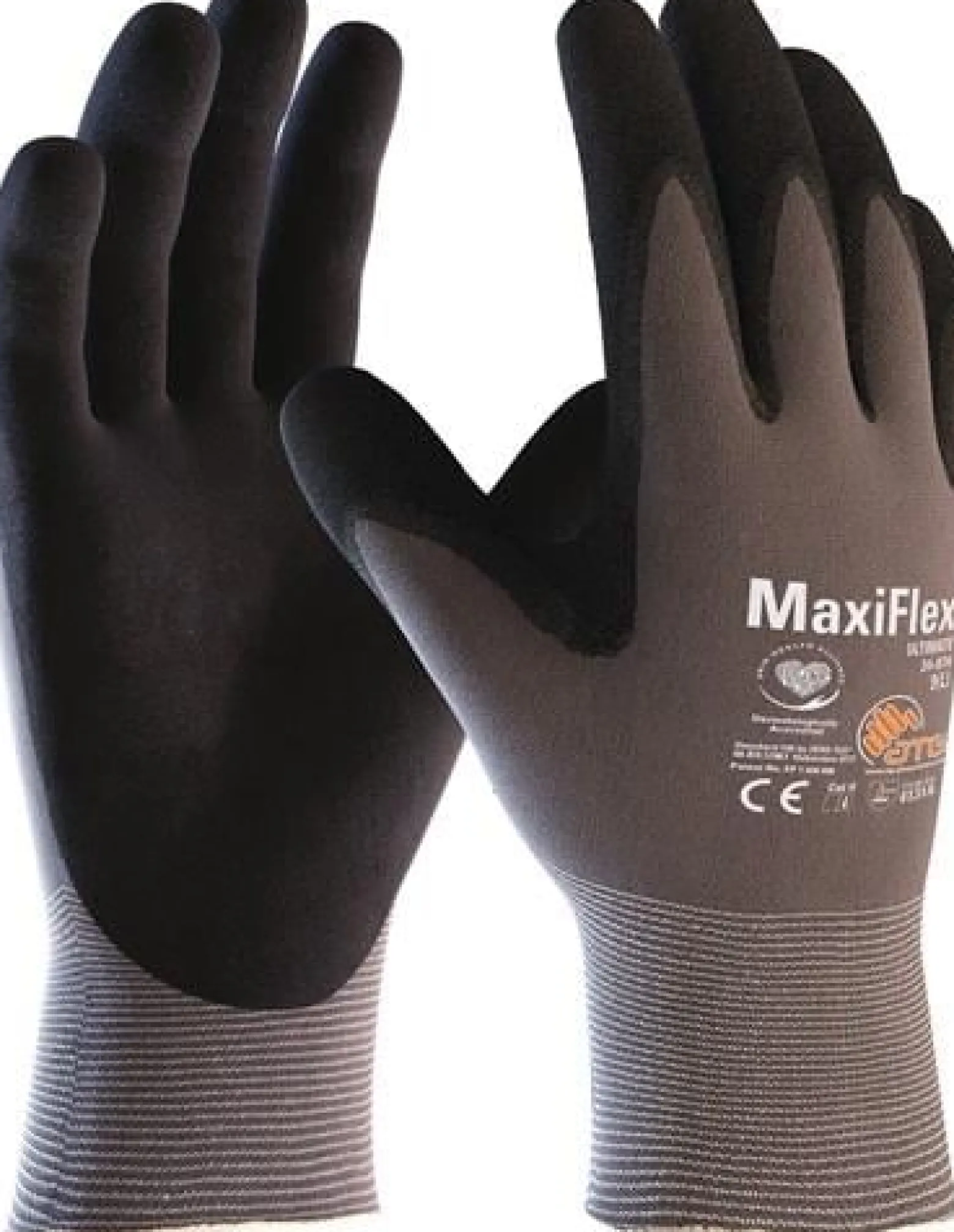 Handschuhe MaxiFlex® Ultimate™ 34-874 Gr.10 grau/schwarz Nyl.m.Nitrilmikroschaum