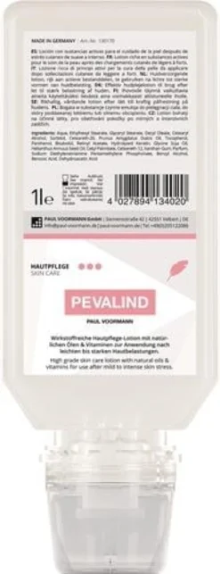 Hautpflegelotion PEVALIND 1l parfümiert Softflasche PAUL VOORMANN
