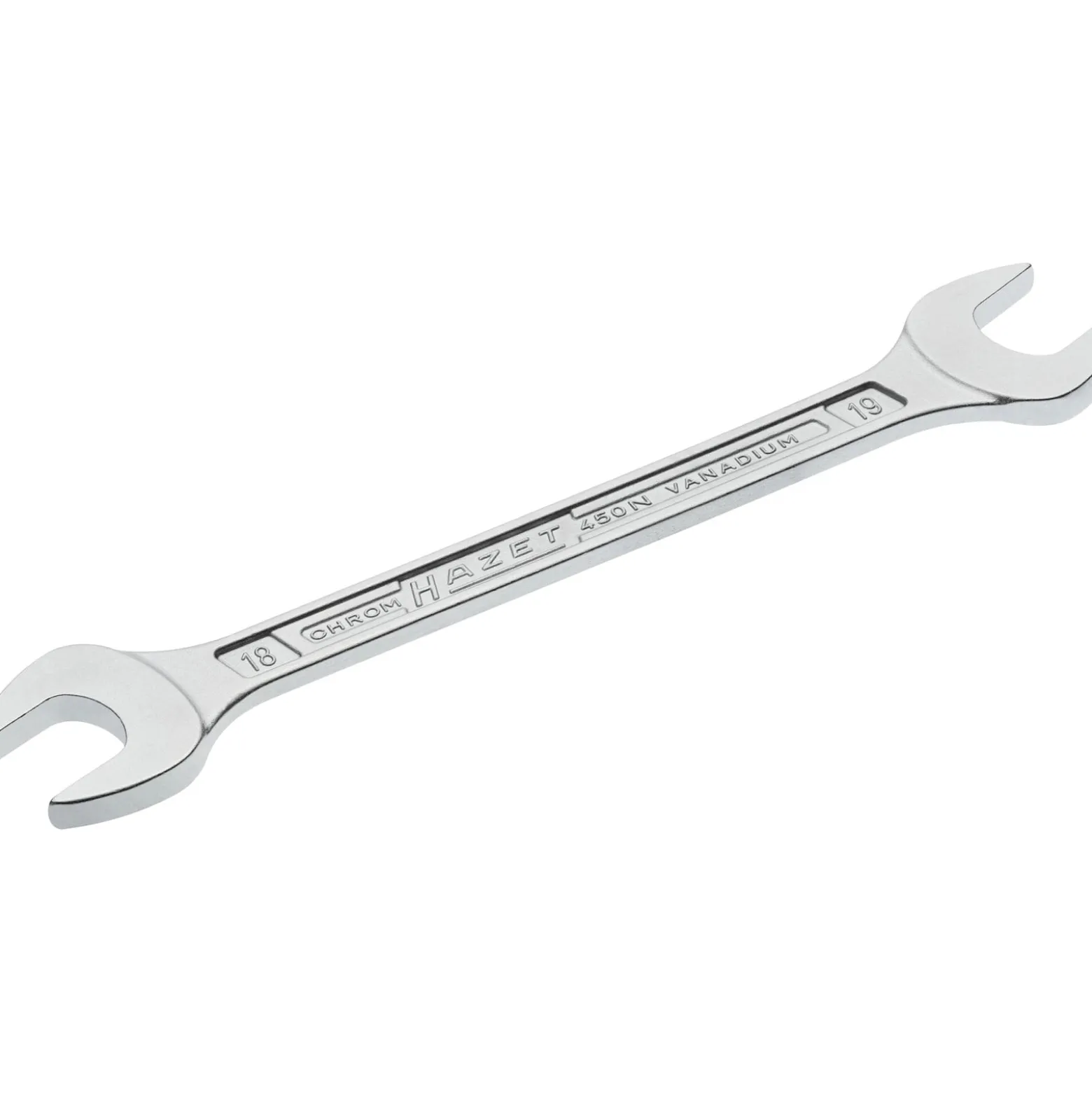 Hazet Doppelmaulschlüssel 450N 18x19mm L.221,2mm verchr - 450N-18X19
