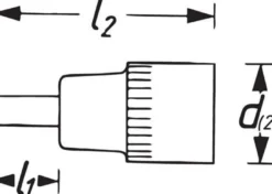 Hazet Steckschlüsseleinsatz 8802 3/8" 6-kant SW T25 L 43,5 mm - 8802-T25