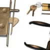 HBS-BETZ Schiebetürschloss-Set PZW PZW 25/60/72/8mm verz.ktg.Stulpl.210mm - 87002