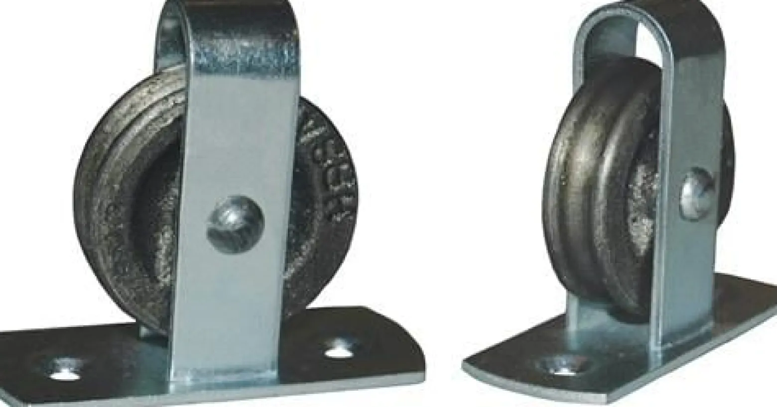 HBS-BETZ Stehrolle 496 Nut 8mm Grauguss m.Längsplatte u.gedrehter Nut - 63139