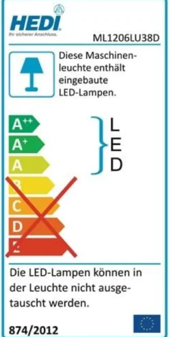 HEDI Arbeits-/Maschinenleuchte 6 W - ML1206LU38D