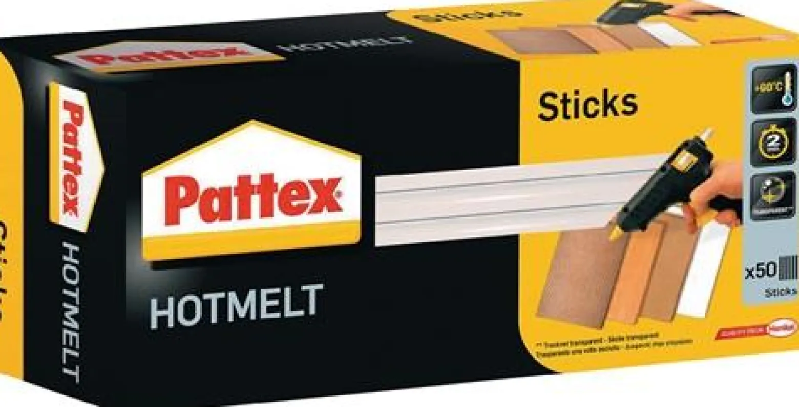 Heißklebepatronen Hot Sticks L.200mm Klebepatronen-D.11,3mm 1000g 50 St.PATTEX