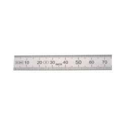 HELIOS PREISSER Stahlmaßstab L.1500mm STA biegsam Teilung B =mm/1/2mm - 460230