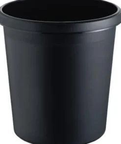 helit Papierkorb H6105895 18l rund Kunststoff schwarz