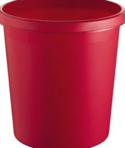 helit Papierkorb H6105825 18l rund Kunststoff rot