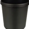 helit Papierkorb H6106395 26x27cm 12l rund Kunststoff schwarz