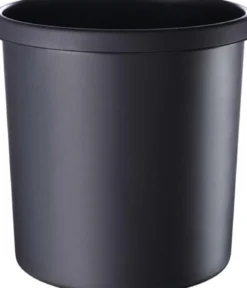 helit Papierkorb 18 l H310xØ295 mm mit Griffrand schwarz - H61064-95