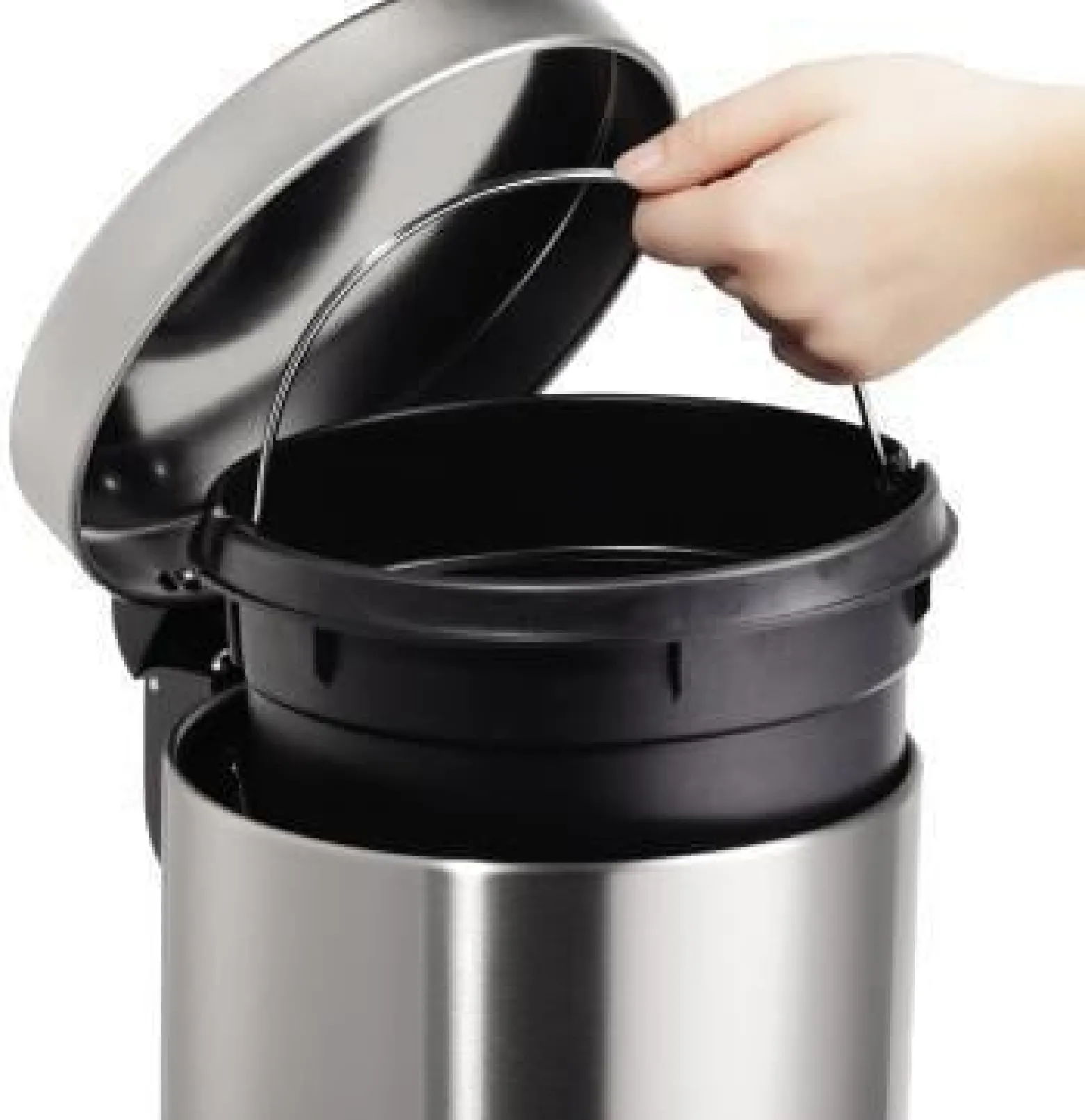 helit Tretabfalleimer Design Classic H2403500 12l Edelstahl