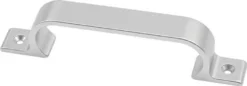 hermeta Handgriff A.35mm L.186mm B.24mm Alu.silberf.elox.Löcher 2 - 4233-01E