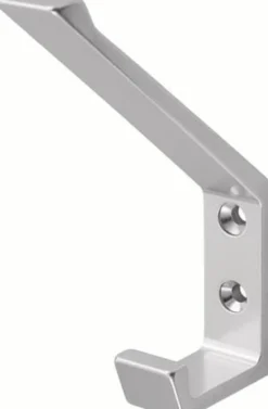 hermeta Huthaken 0138 einfach 76 mm Aluminium silberfarbig eloxiert 105 mm - 0138-01E